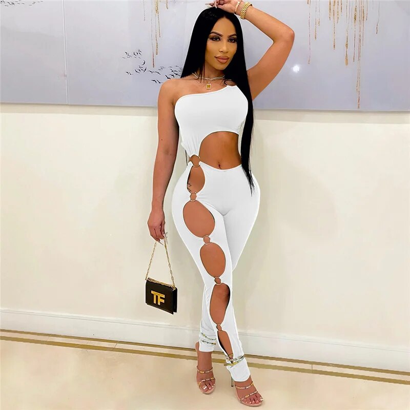 Sexy One Shoulder Jumpsuit for Women
