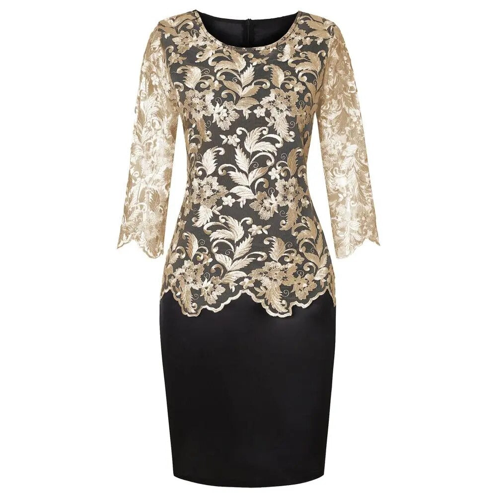 Women Dress Elegant Two Piece Set Half Sleeve Suit