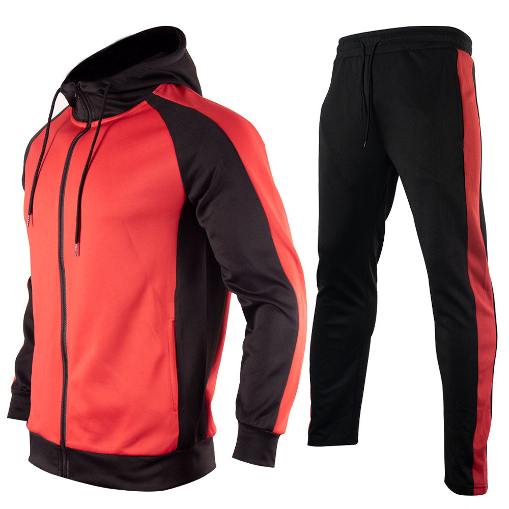 Men's Loose Multicolor European Size Trousers Hooded Sports