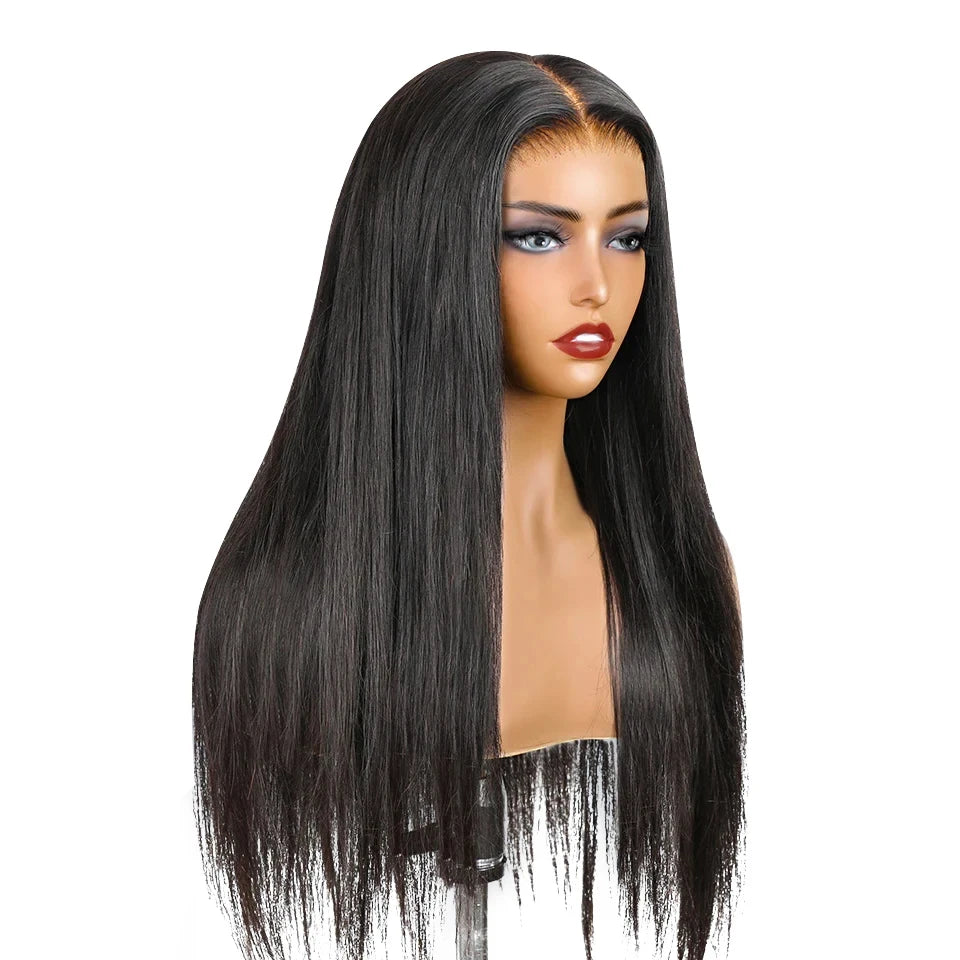 Glueless Straight HD Lace Wig Ready To Go Human Hair Pre plucked