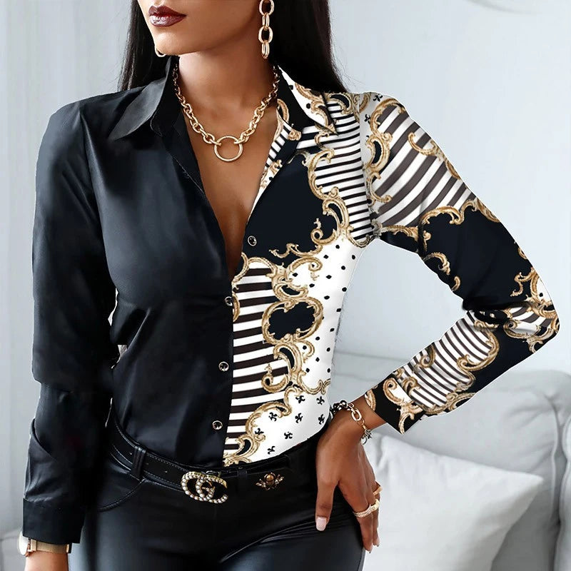 Long Sleeve Casual Blouse
