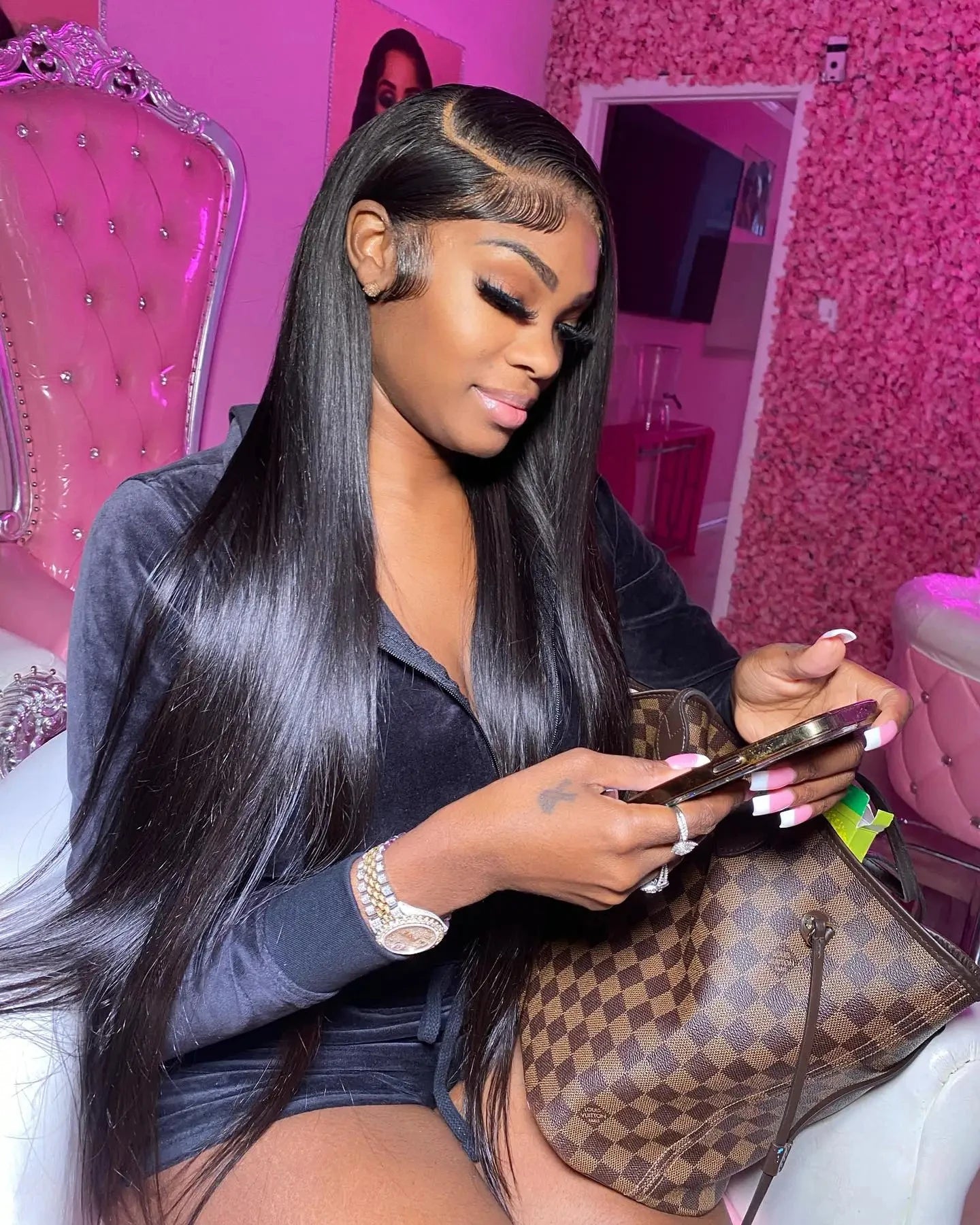 Glueless Straight HD Lace Wig Ready To Go Human Hair Pre plucked