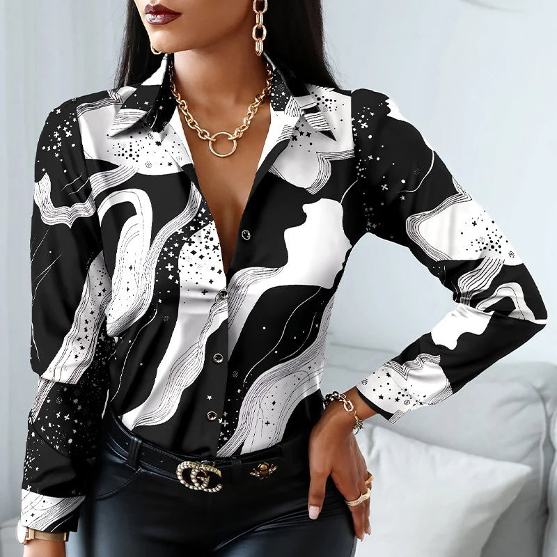 Long Sleeve Casual Blouse