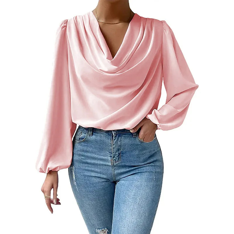 Elegant Women's Fashion Chiffon Blouse