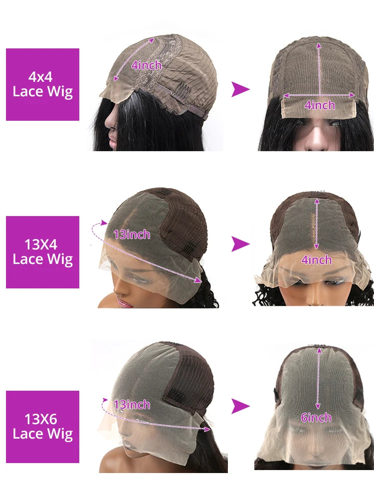 Loose Deep Wave 13x4 Brazilian Glueless HD Lace Frontal Wig