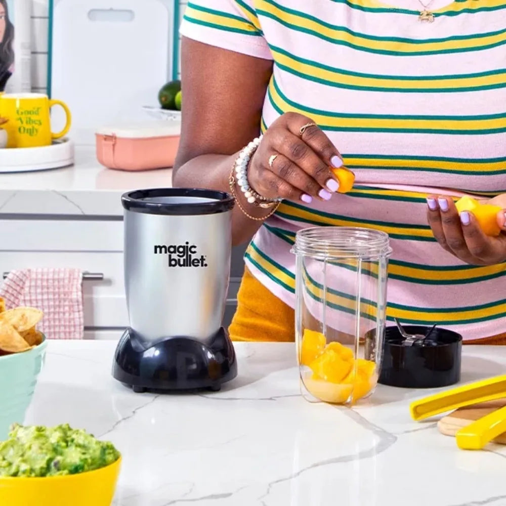 Personal Blender with Durable Plastic Cups Stainless Steel Blade 11 Piece Kitchen