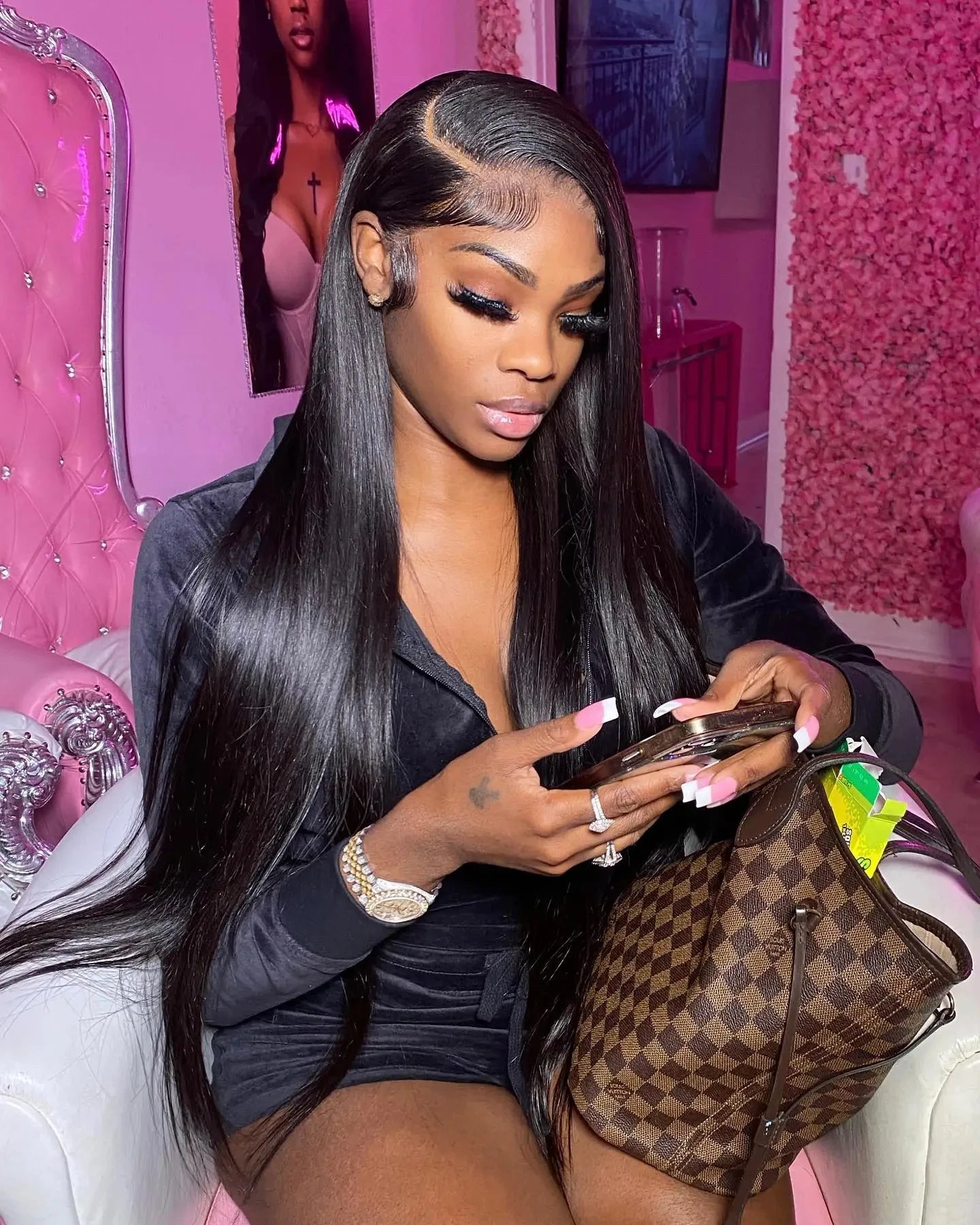 Glueless Straight HD Lace Wig Ready To Go Human Hair Pre plucked