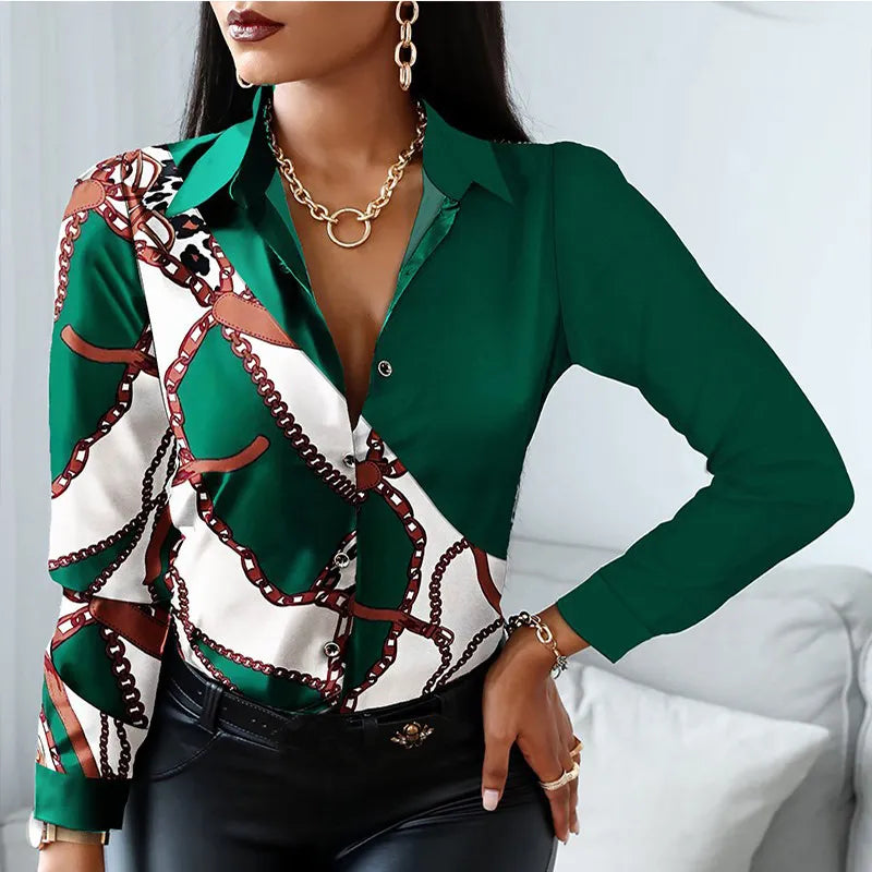 Long Sleeve Casual Blouse