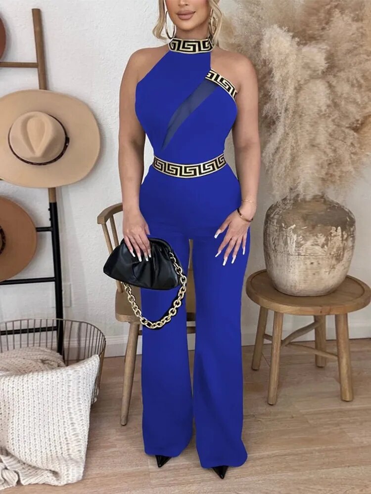 Sheer Mesh Jumpsuit