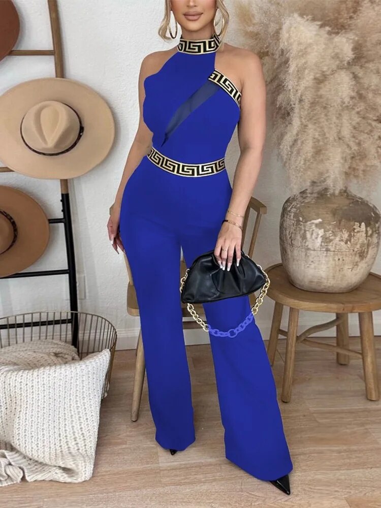 Sheer Mesh Jumpsuit