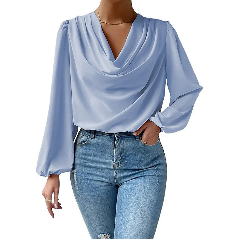 Elegant Women's Fashion Chiffon Blouse