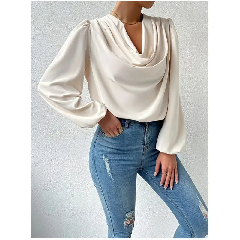 Elegant Women's Fashion Chiffon Blouse