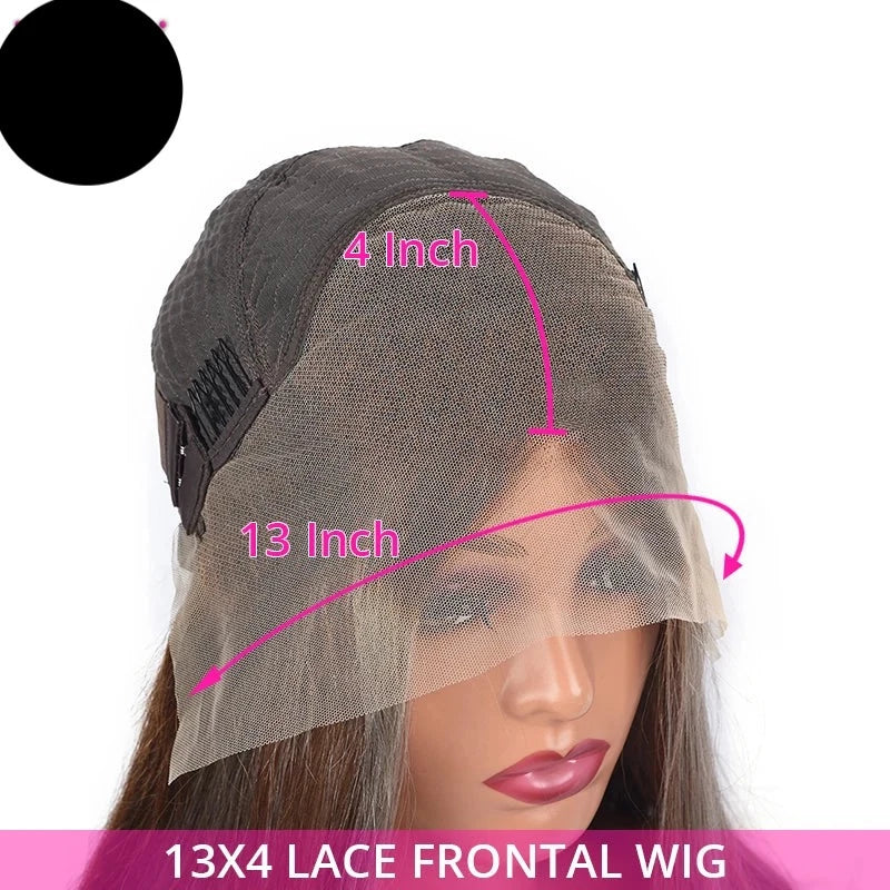 Ombre Transparent Lace Front Human Hair Body Wave Ash Blonde Pre-Plucked