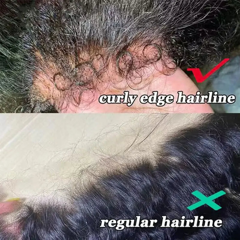 Human Lace Wig Kinky Curly Remy Brazilian Hair