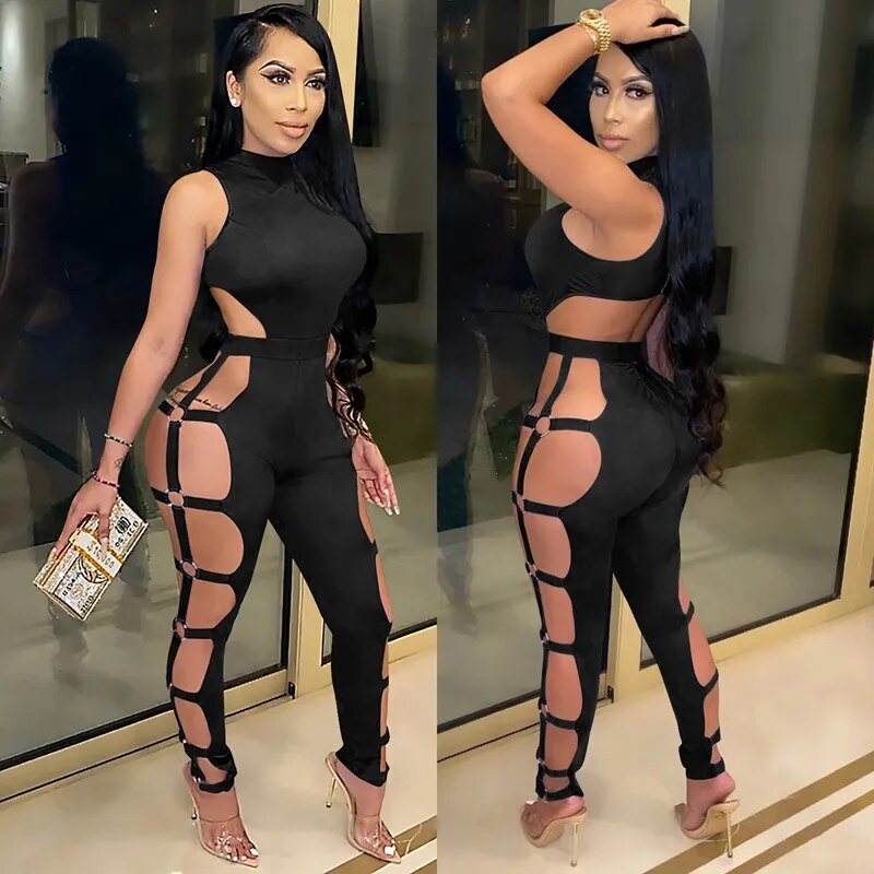 Women Jumpsuit Backless