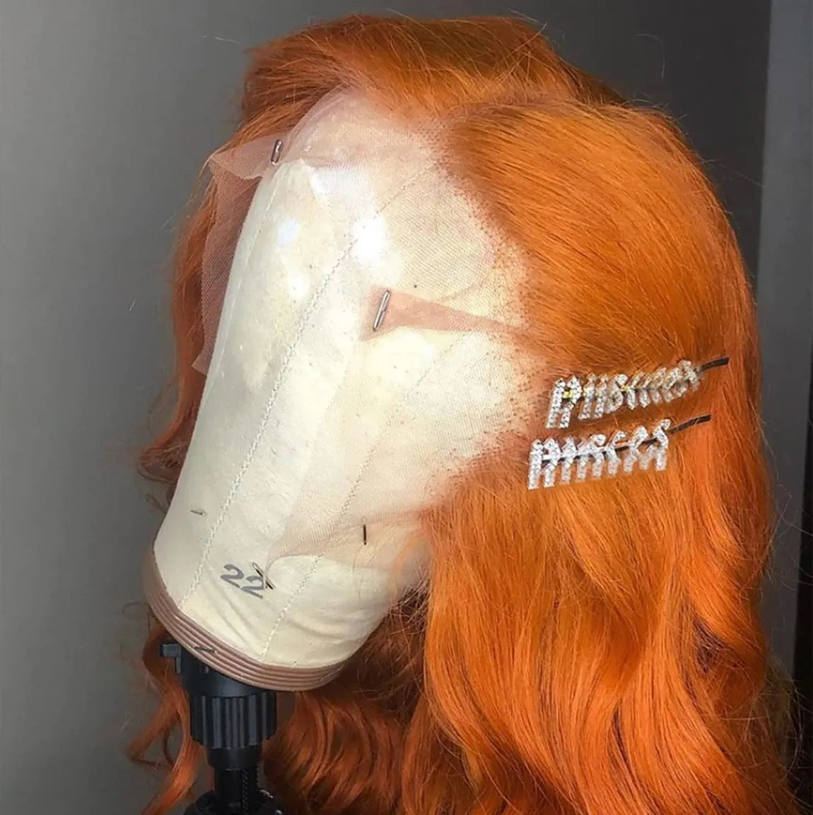 Ginger Orange HD Lace Front Wig Human Hair Body Wave