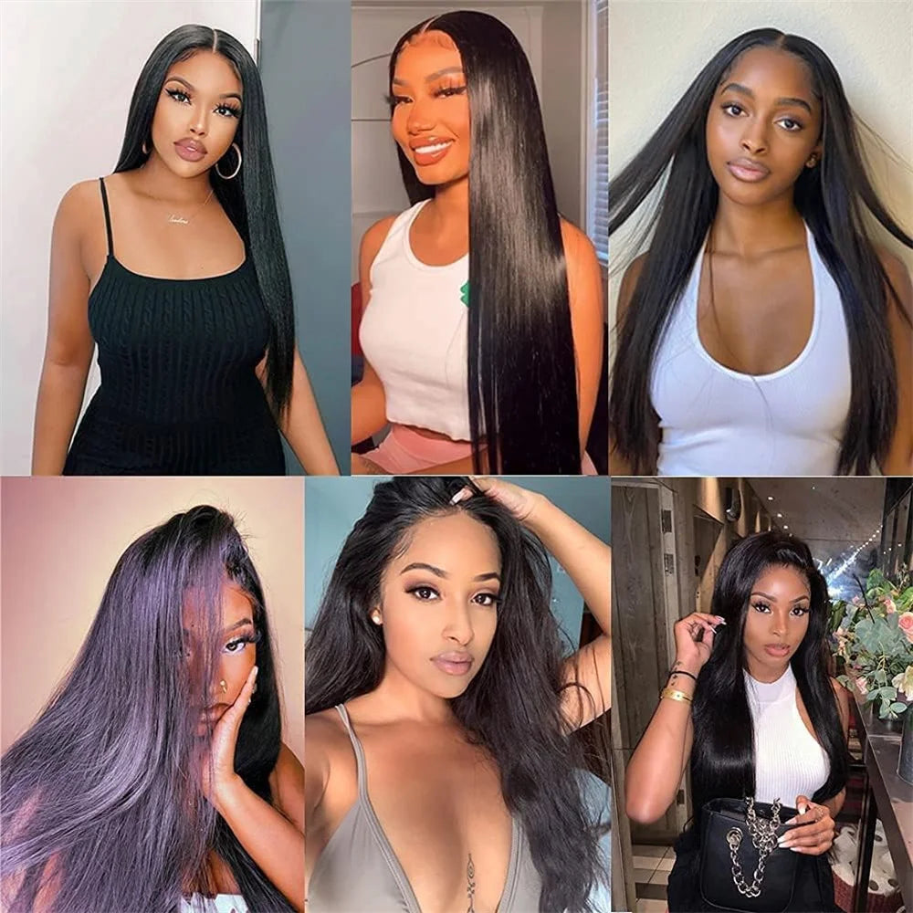 Glueless Straight HD Lace Wig Ready To Go Human Hair Pre plucked