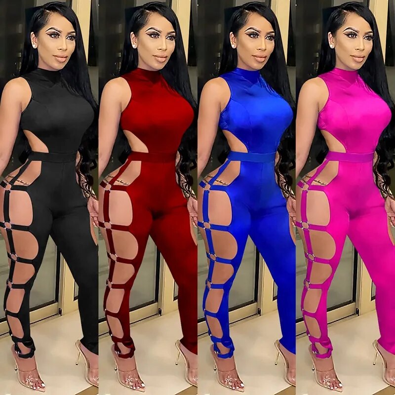 Women Jumpsuit Backless