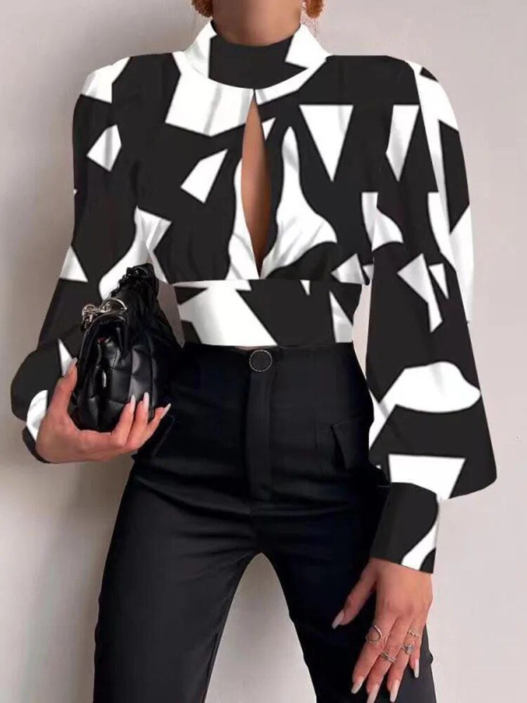 Women Long Sleeves Printed Shirt