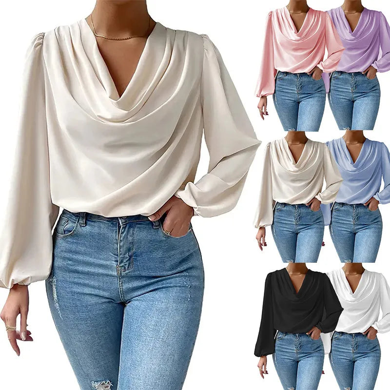 Elegant Women's Fashion Chiffon Blouse