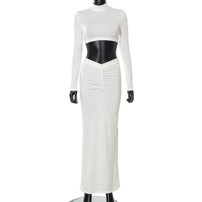 Two Piece Set Women's Top and Skirt
