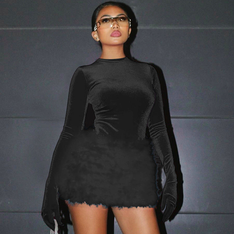 Two Piece Set Women's Fashion Bodysuit & Skirt