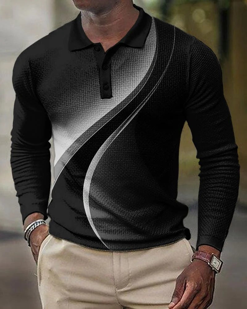 3D Printed Men's Long Sleeve T-Shirt