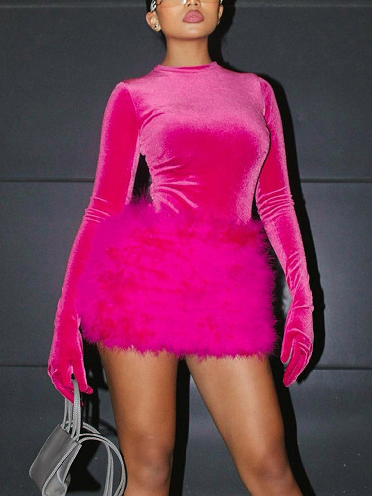 Two Piece Set Women's Fashion Bodysuit & Skirt