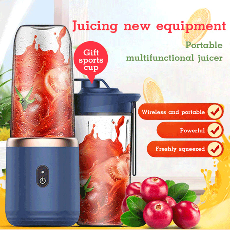 6 blades Portable Blender Mini Juicer USB Charging