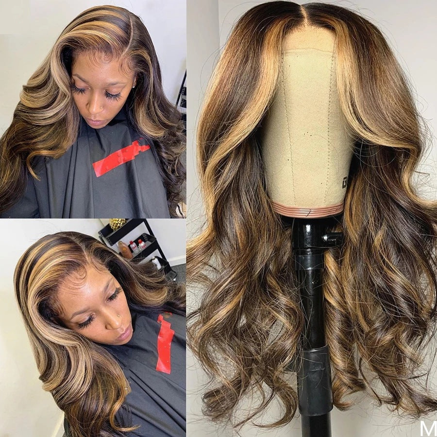 Body Wave Highlight Human Hair Wig