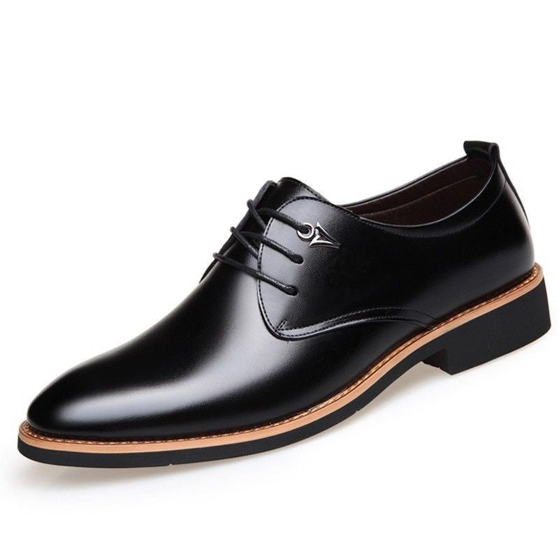 Men's Leather Shoes Formal Lace-up