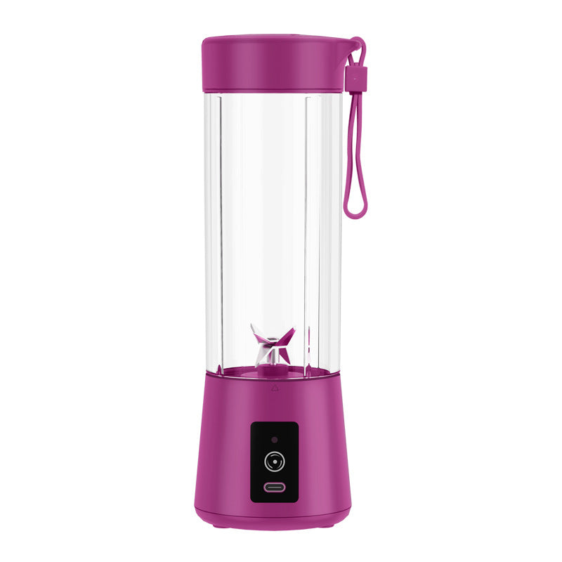 Portable Small Electric Juicer Stainless Steel Blade Cup Juicer Fruit Automatic Smoothie Blender Kitchen Tool