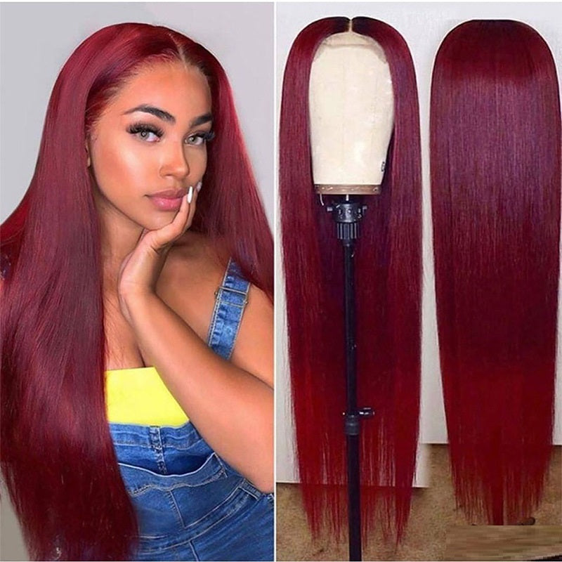 Human Hair Straight Lace Front Wig