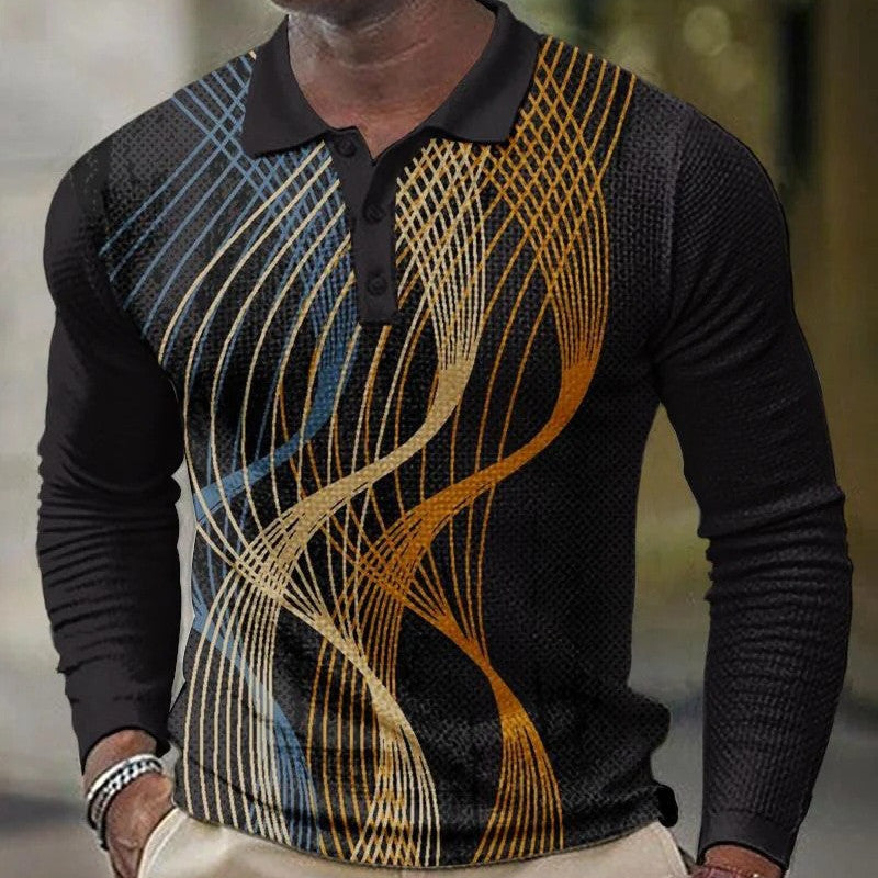 3D Printed Men's Long Sleeve T-Shirt