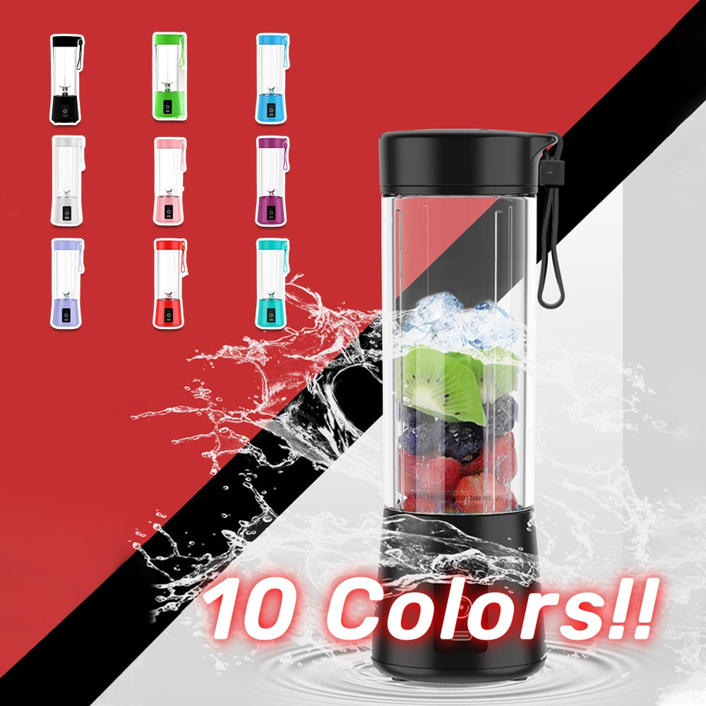 Portable Small Electric Juicer Stainless Steel Blade Cup Juicer Fruit Automatic Smoothie Blender Kitchen Tool