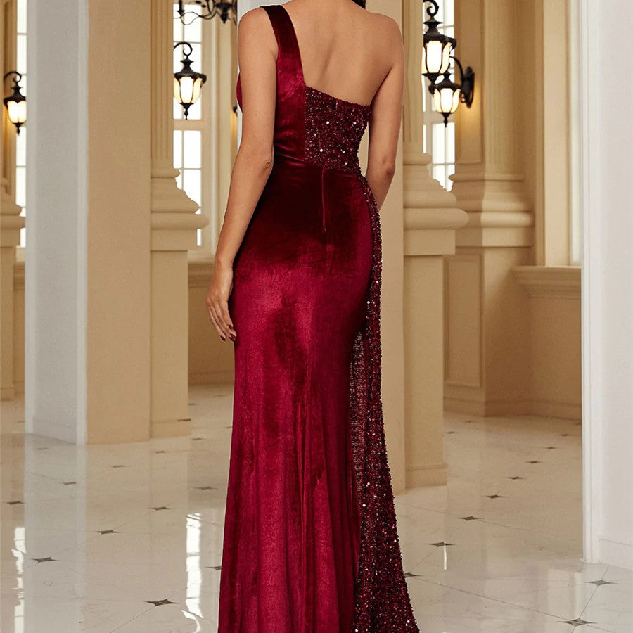 Hot One Strap Evening Dress