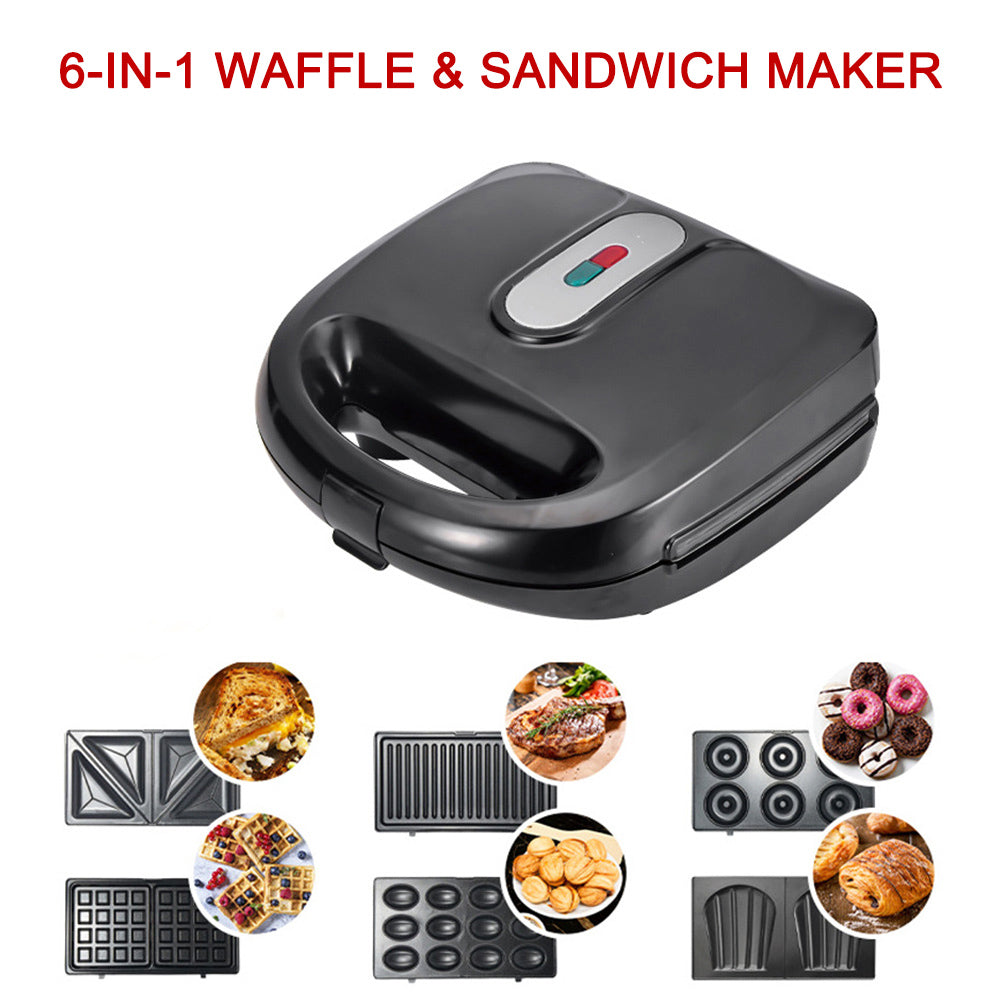 6-in-1 Waffle Maker Grill