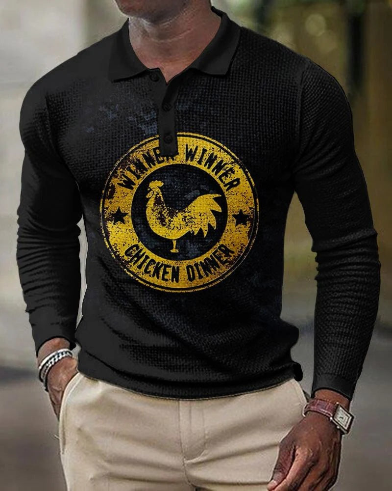 3D Printed Men's Long Sleeve T-Shirt