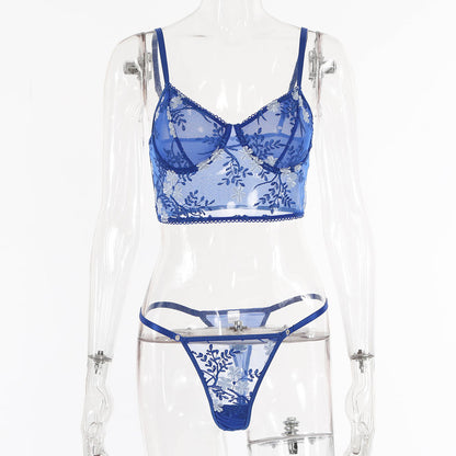 Cute Embroidered Sexy Lingerie Set