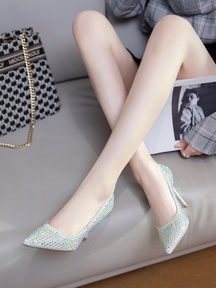 Elegant High Heels Pointed Pumps