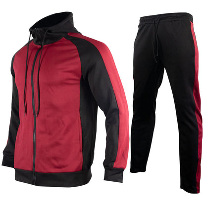 Men's Loose Multicolor European Size Trousers Hooded Sports