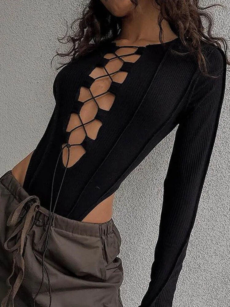 Long Sleeve Sexy Bodysuit