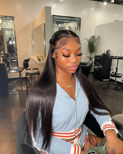 Glueless Straight HD Lace Wig Ready To Go Human Hair Pre plucked