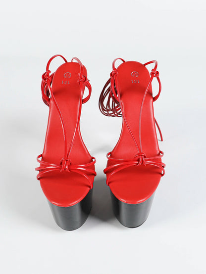 Ankle Lace-up Runway Women Platform Exotic Nightclub Sandals