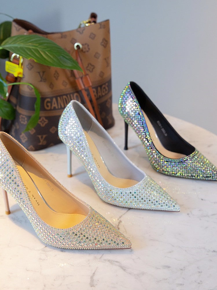 Elegant High Heels Pointed Pumps