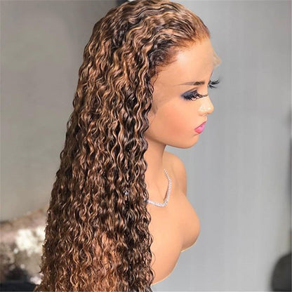 Human Hair Highlight Lace Frontal Wig